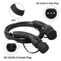 11KW 3-Phase EV Charger Cable, 5M Type 2 Plug