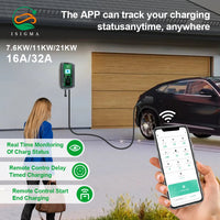 16A/32A EV Charging Station: WiFi, RFID, Type 2 EU Plug