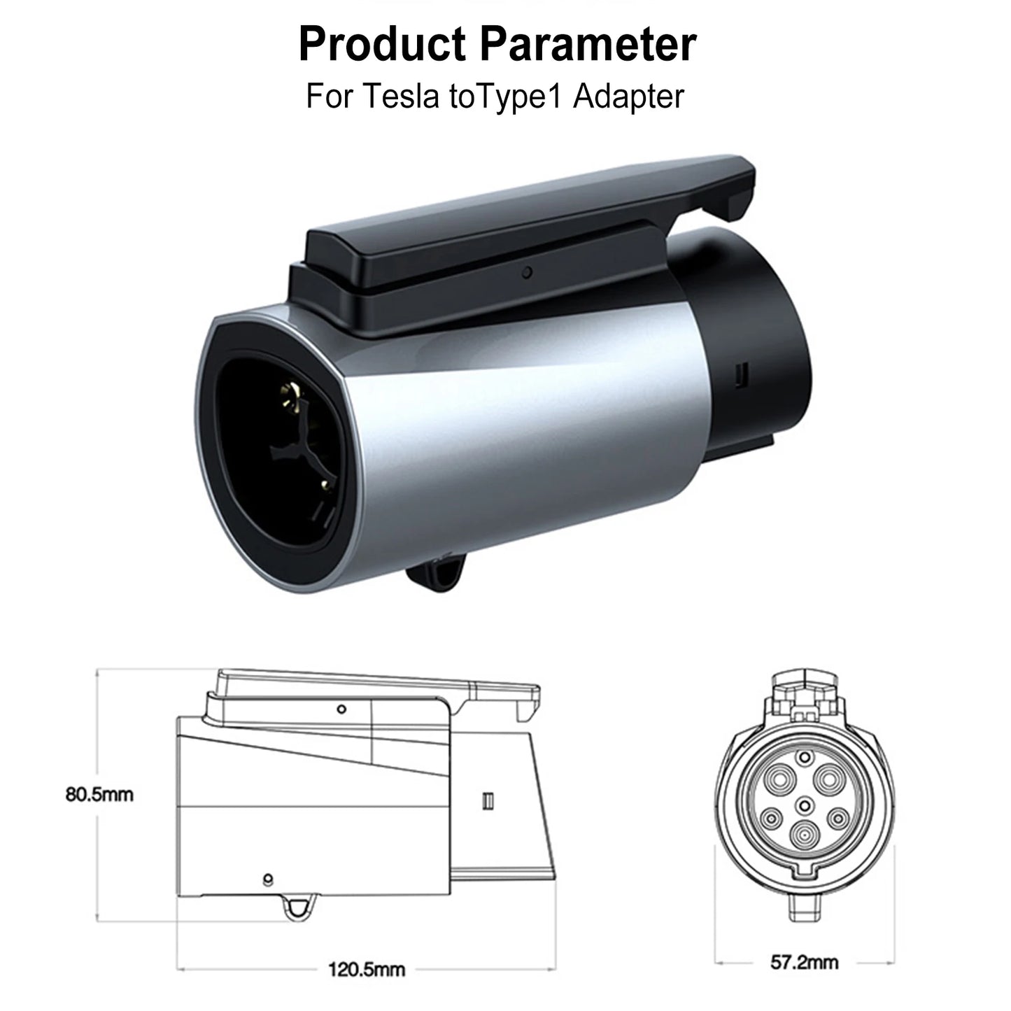 Tesla Type1 High Power EV Adapter