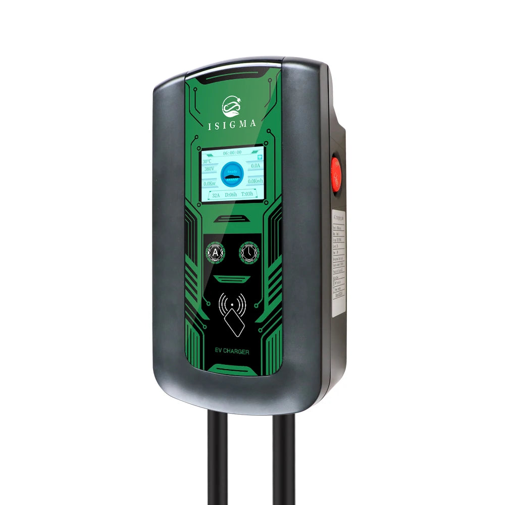 16A/32A EV Charging Station: WiFi, RFID, Type 2 EU Plug