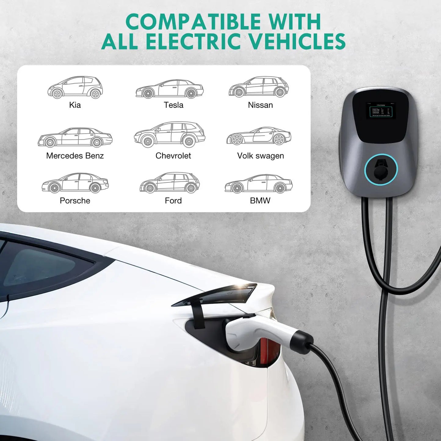 Smart Type2 EV Charger 7-22KW