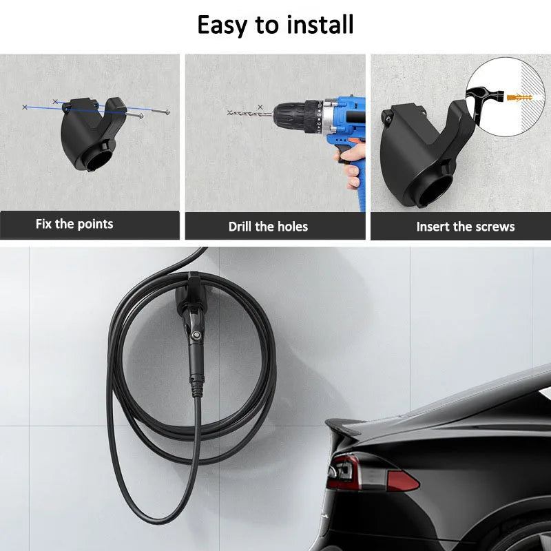 Electric Car Charger Cable Holder