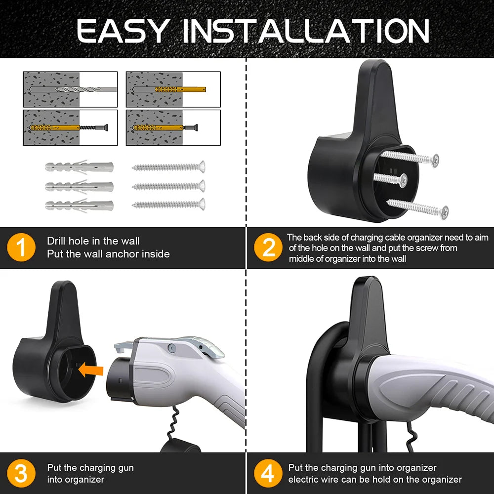 Electric Car Charger Cable Holder