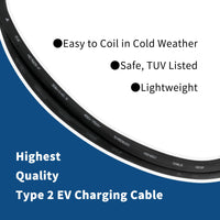 Type 2 EV Charger Extension Cable